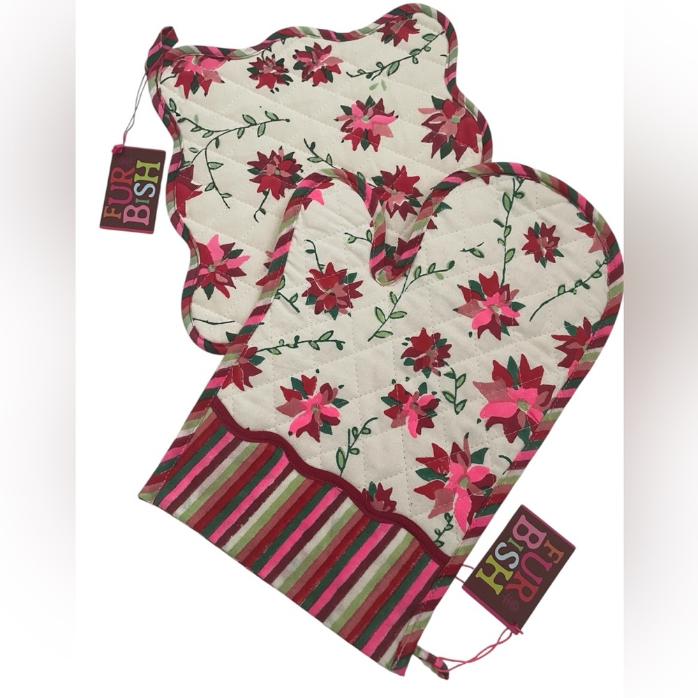 Furbish Holiday Oven Mitts